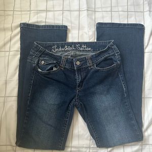 Industrial Cotton Low Rise Dark Wash Jeans Waist 30
